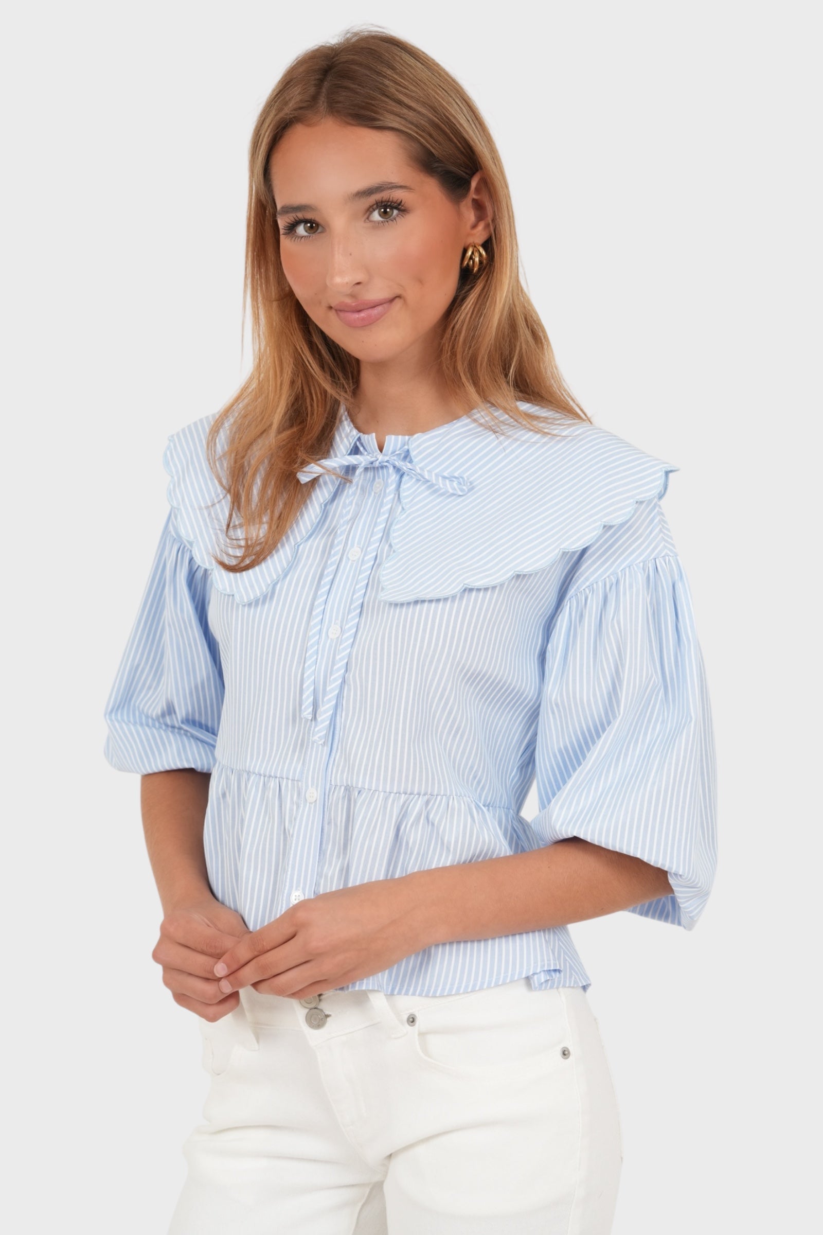 "Josefine" blouse light blue