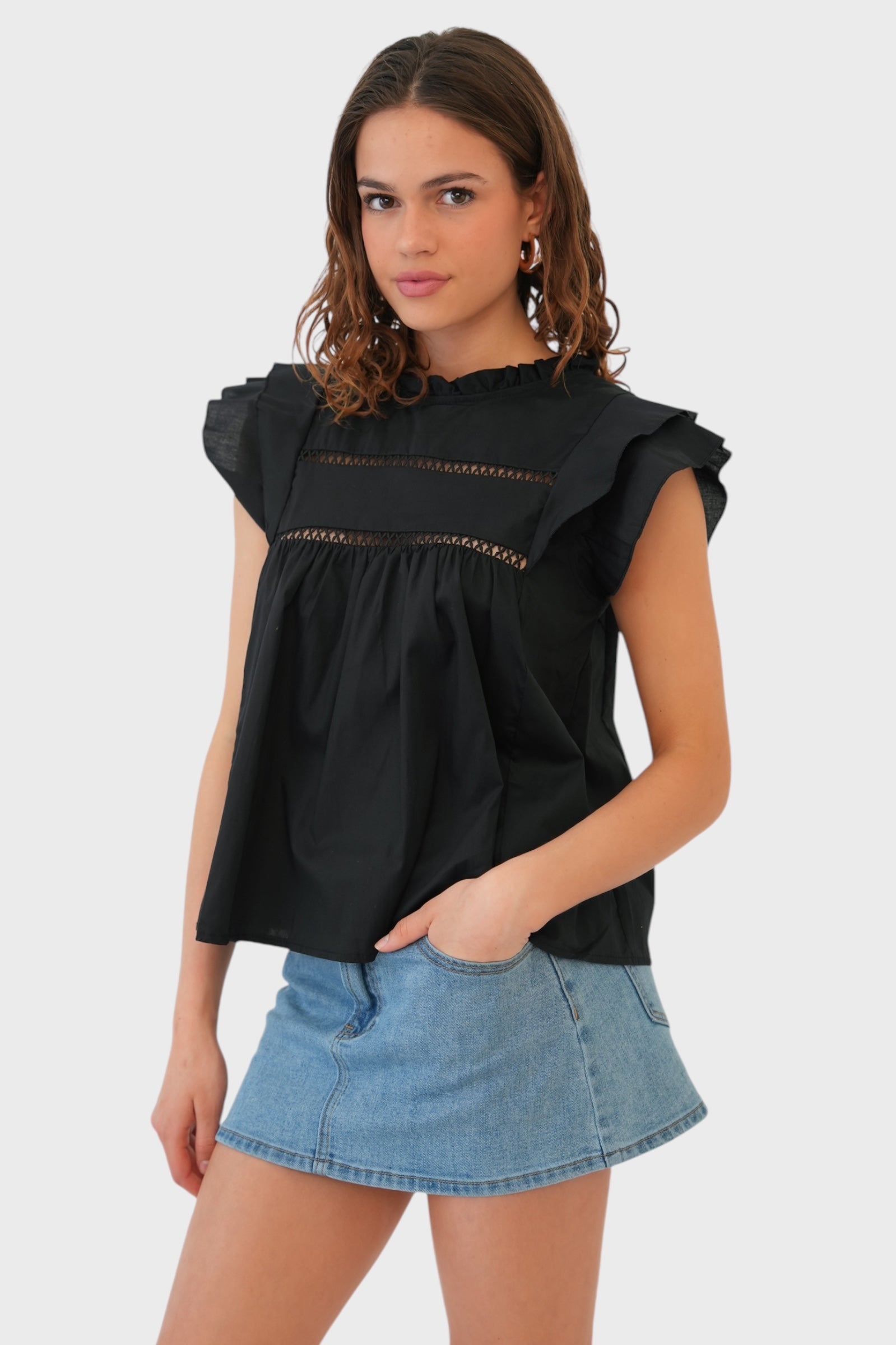 "Dreamy" blouse black