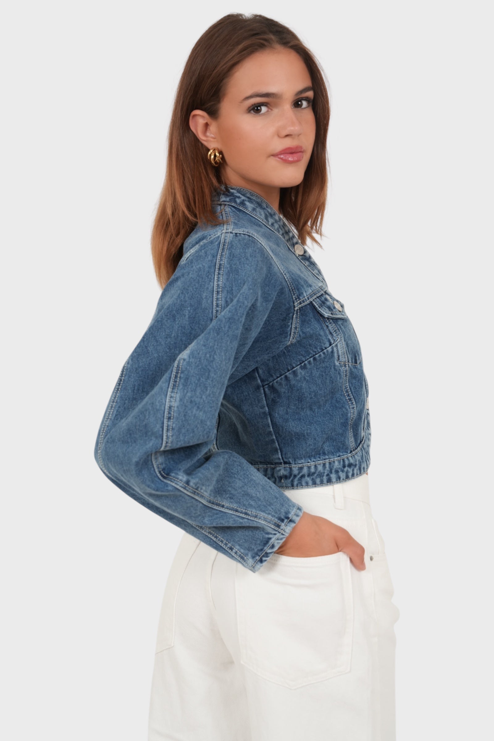 "Harper" denim jacket blue