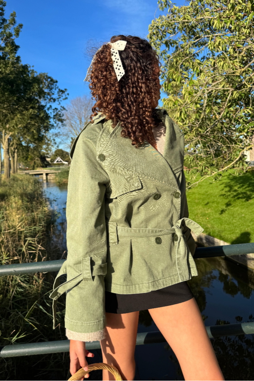 "Denmark" trenchcoat khaki green