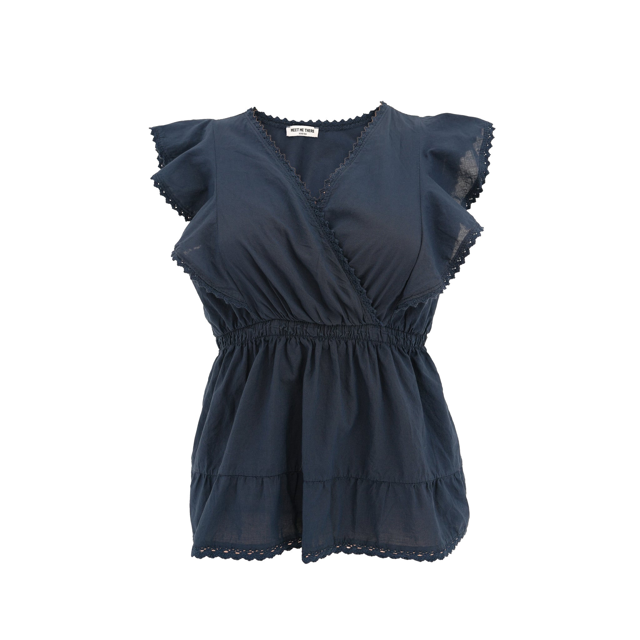 "Blooming" blouse navy