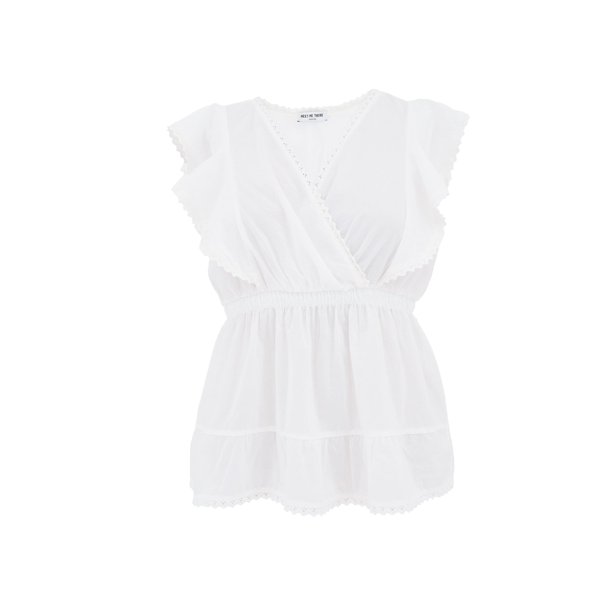 "Blooming" blouse white