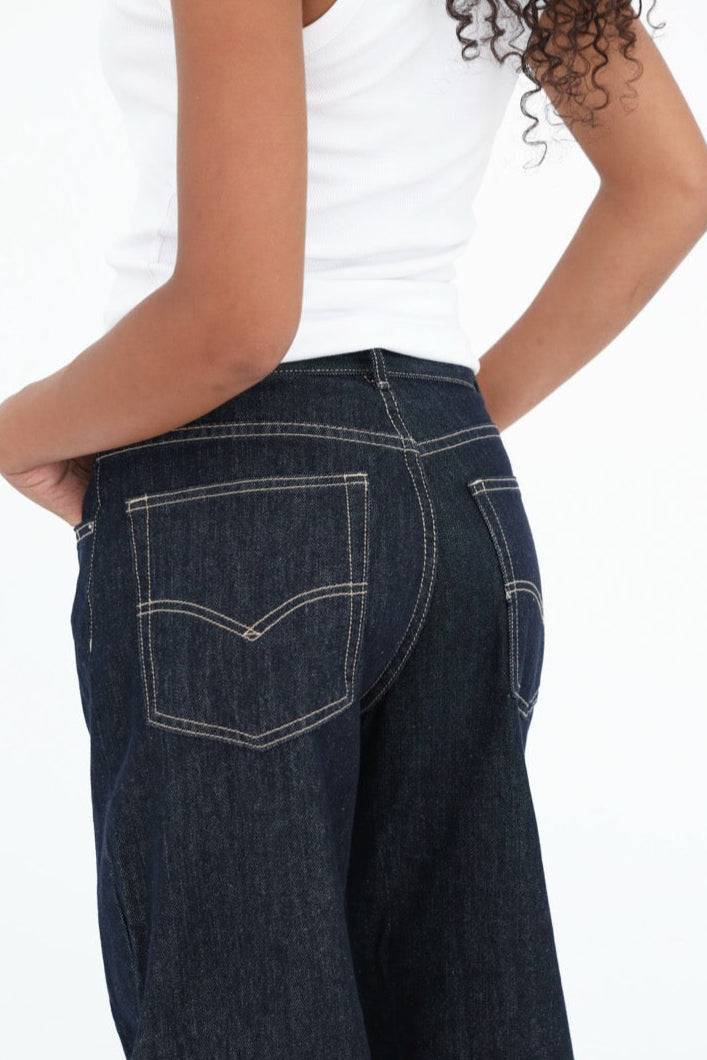 "Wide leg" jeans dark blue tall