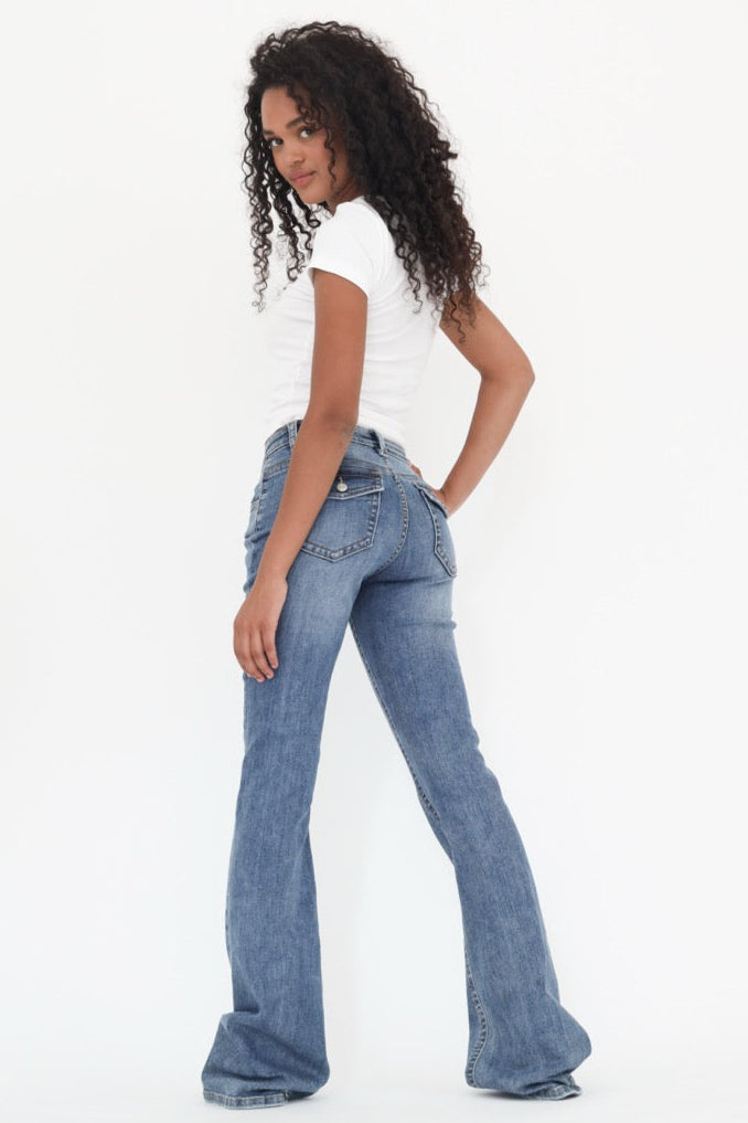 "Flared" jeans dark blue tall