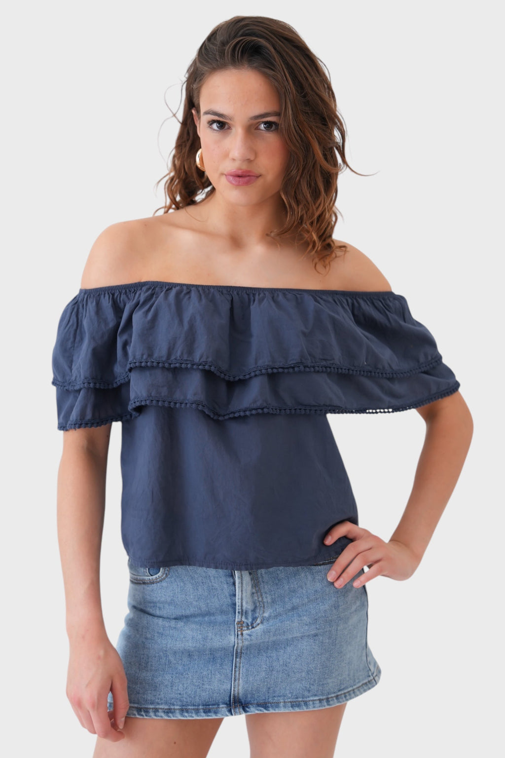 "Como" blouse navy