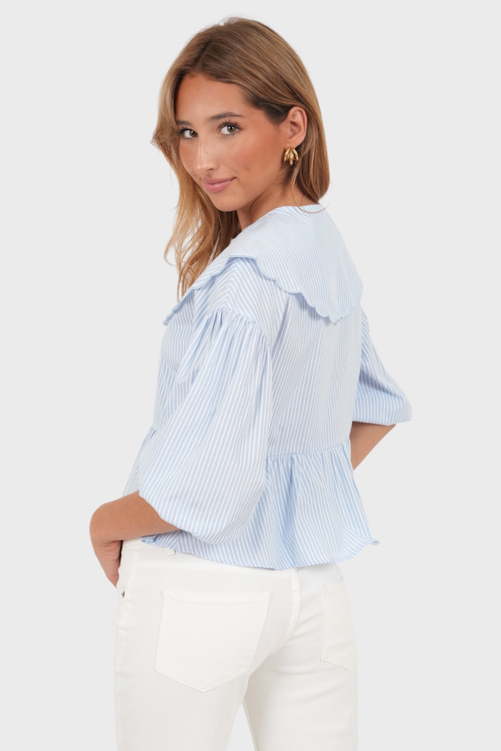 "Josefine" blouse light blue