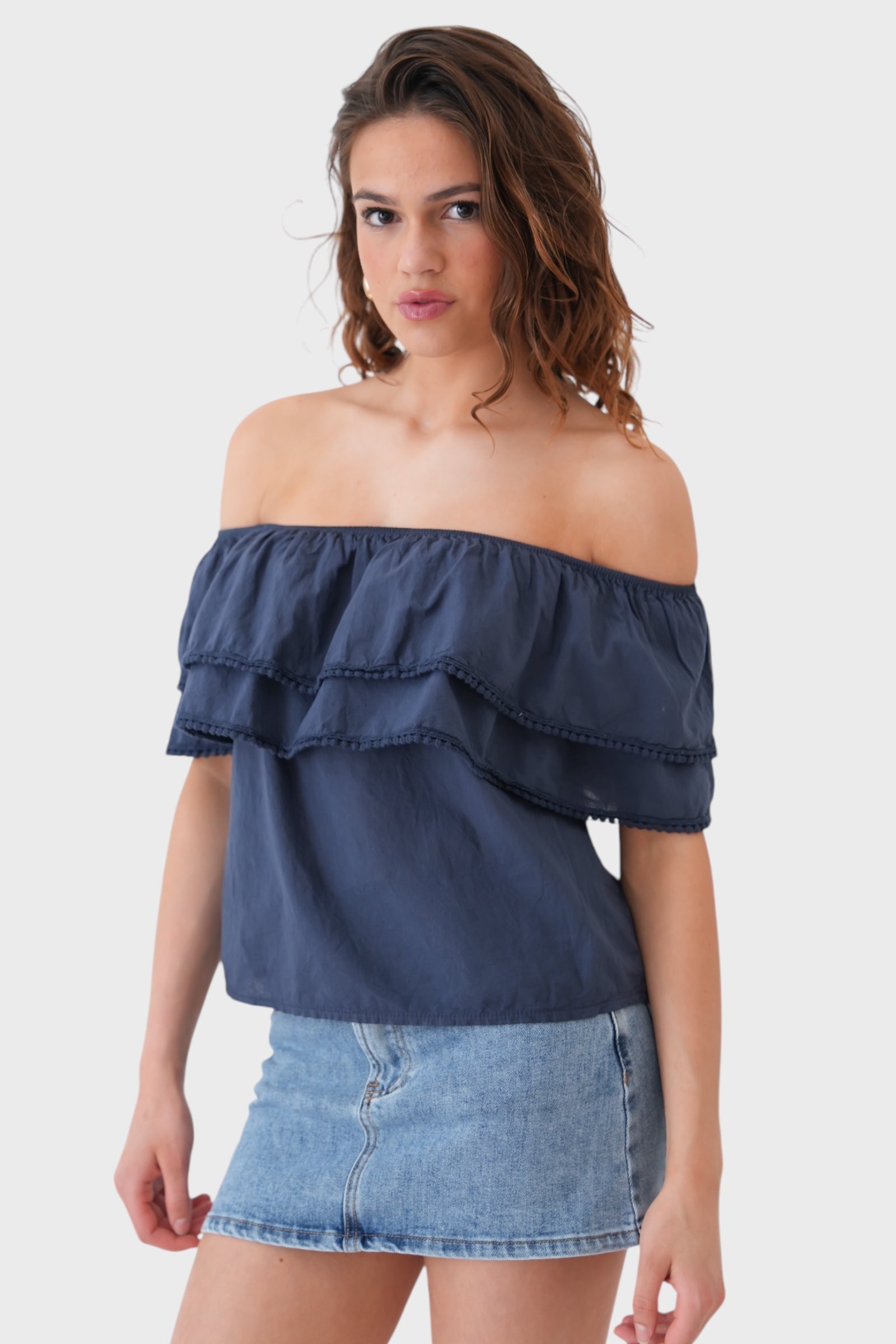 "Como" blouse navy