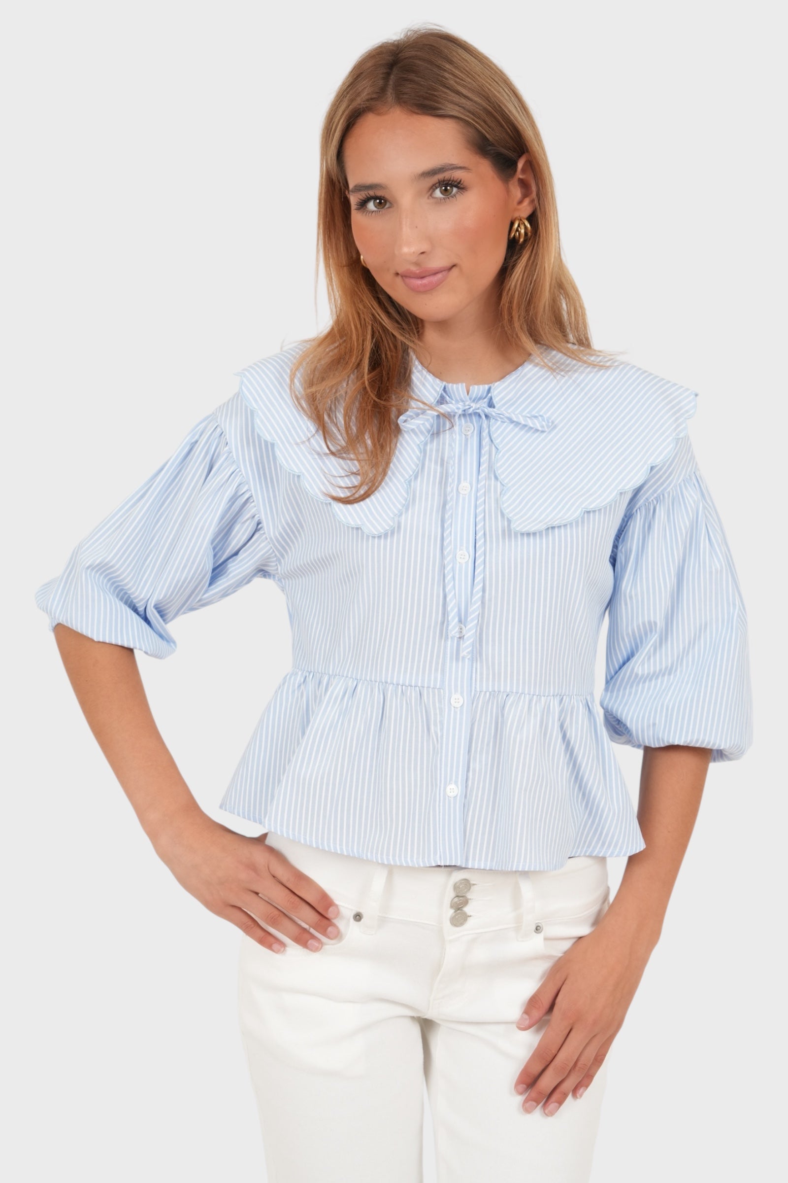 "Josefine" blouse light blue