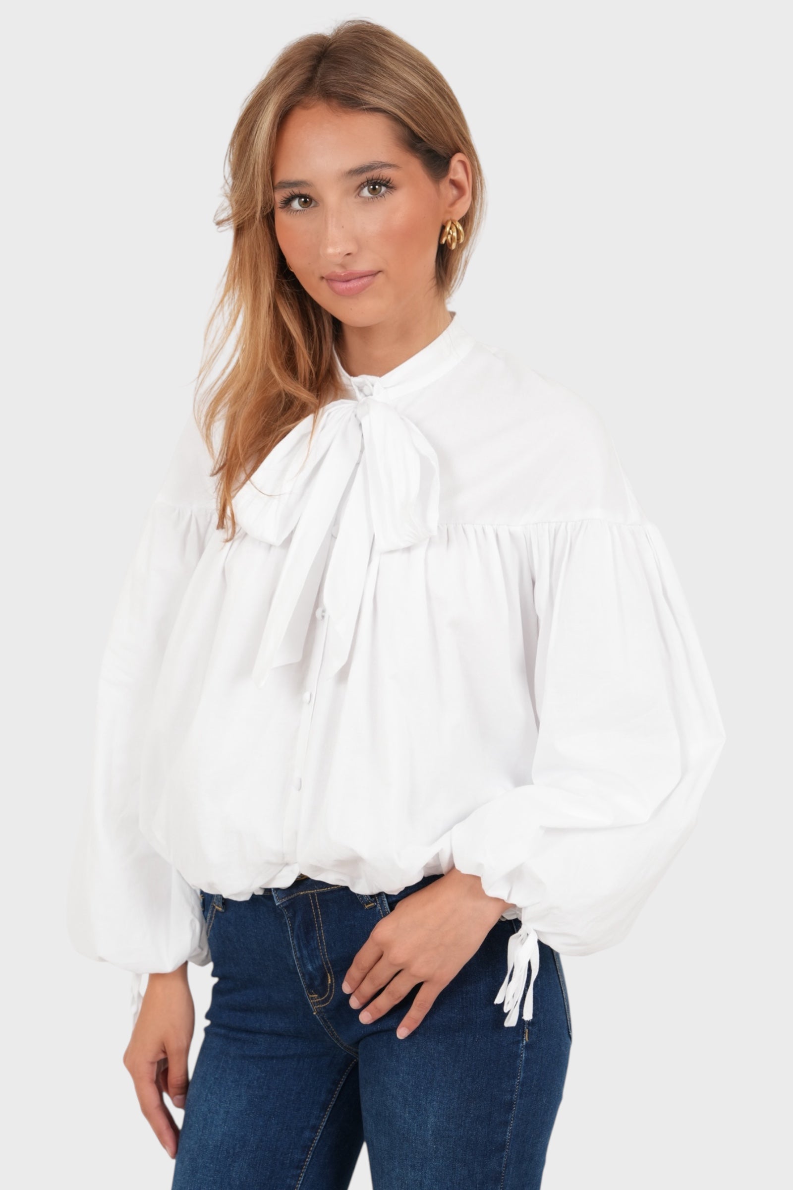 "Poppy" blouse white