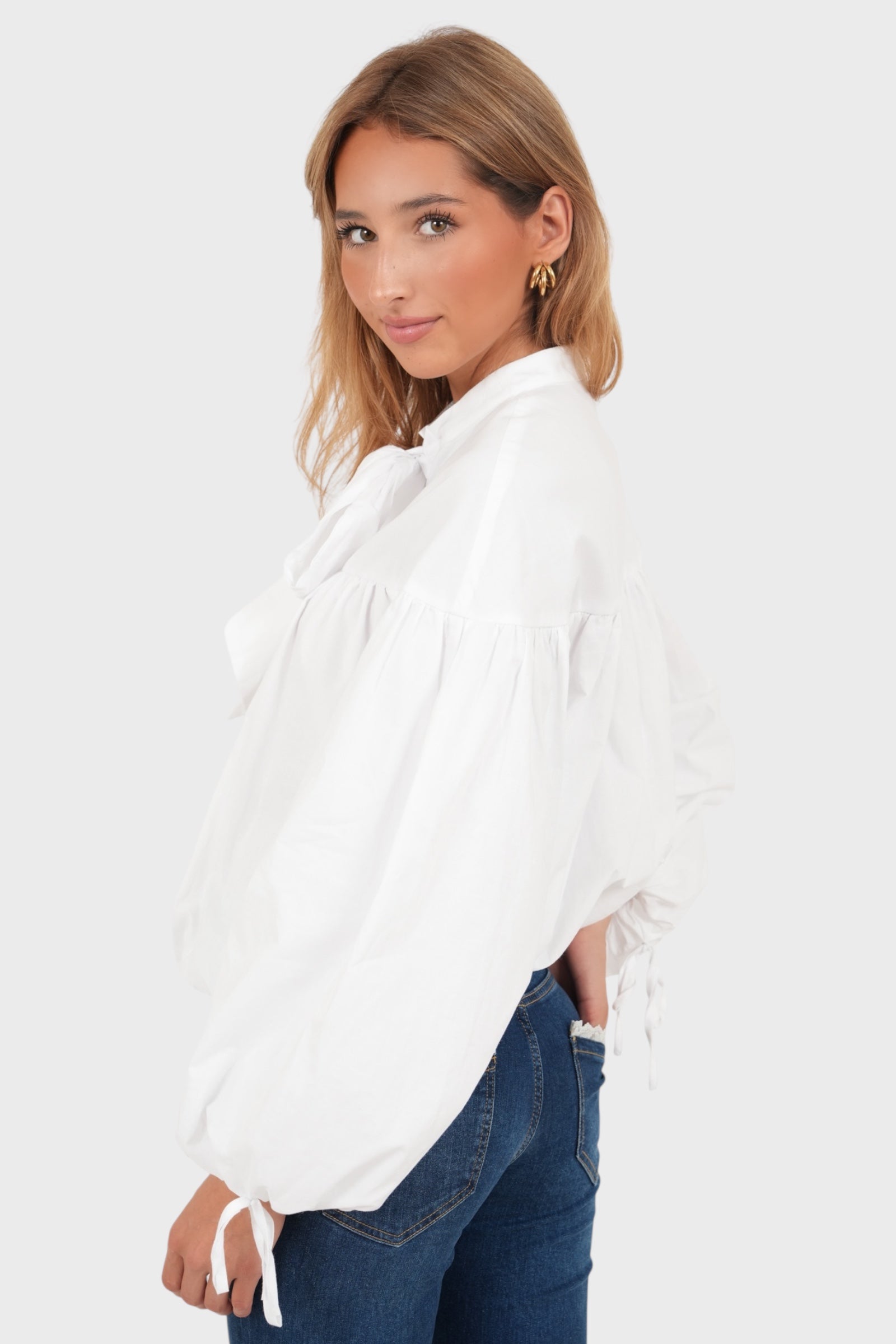 "Poppy" blouse white