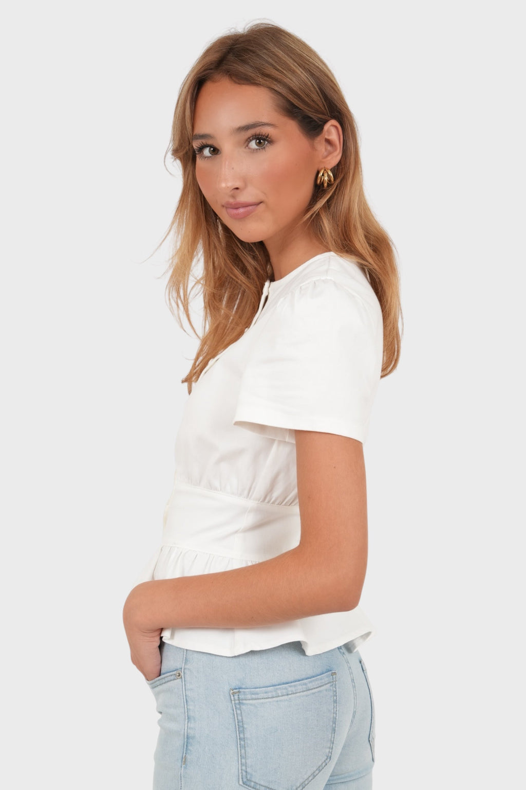 "Tintin" blouse white