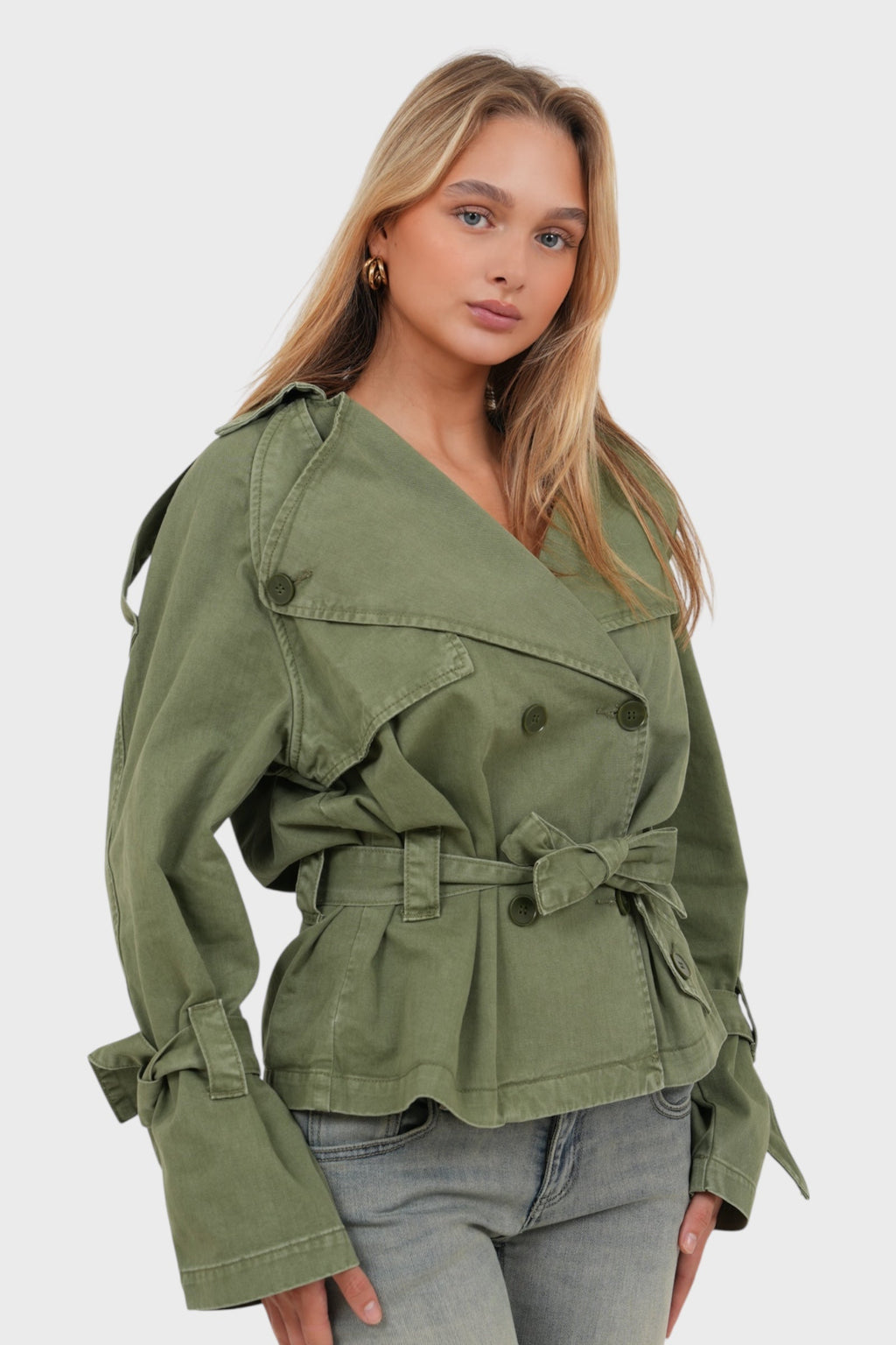 "Denmark" trenchcoat khaki green