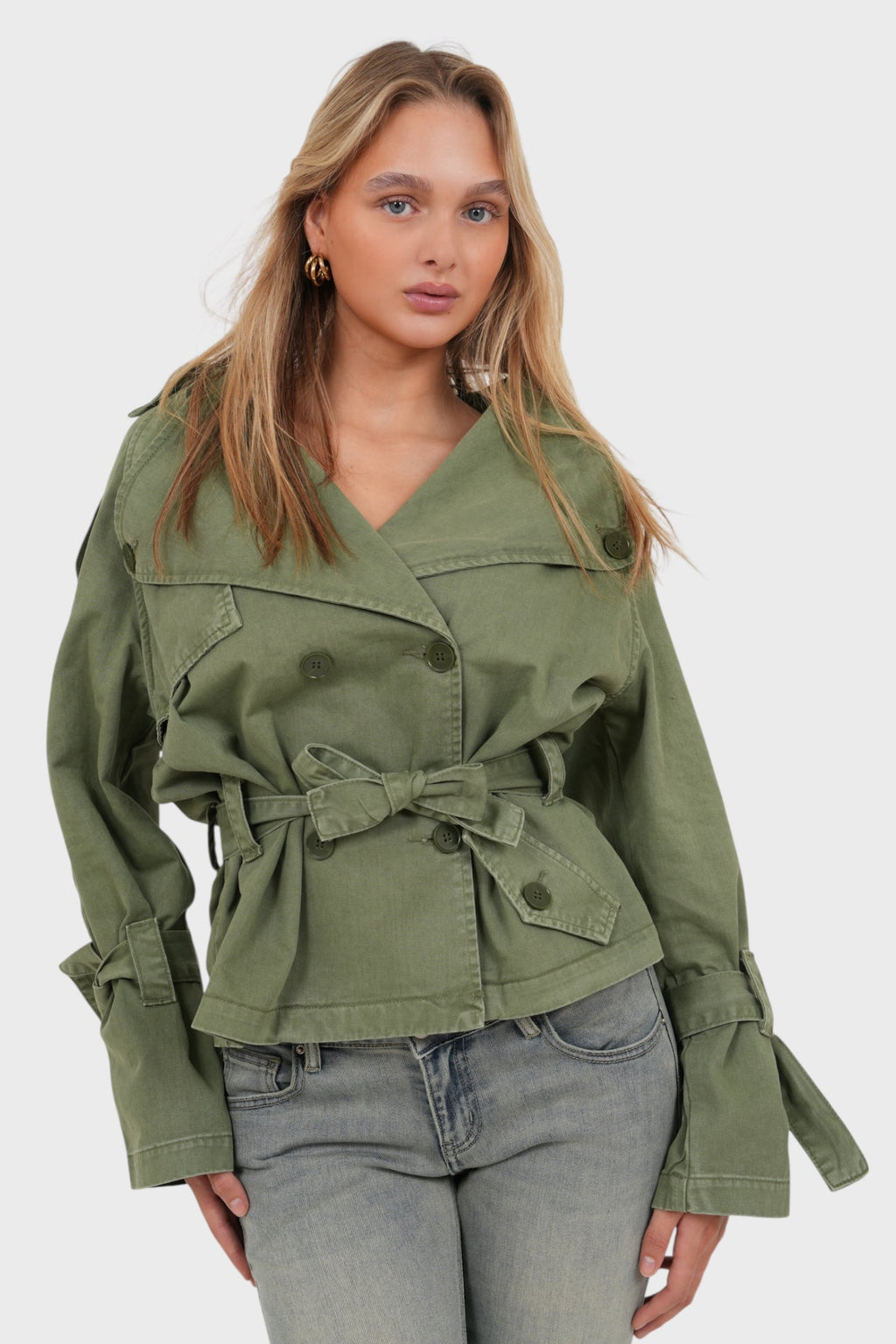 "Denmark" trenchcoat khaki green