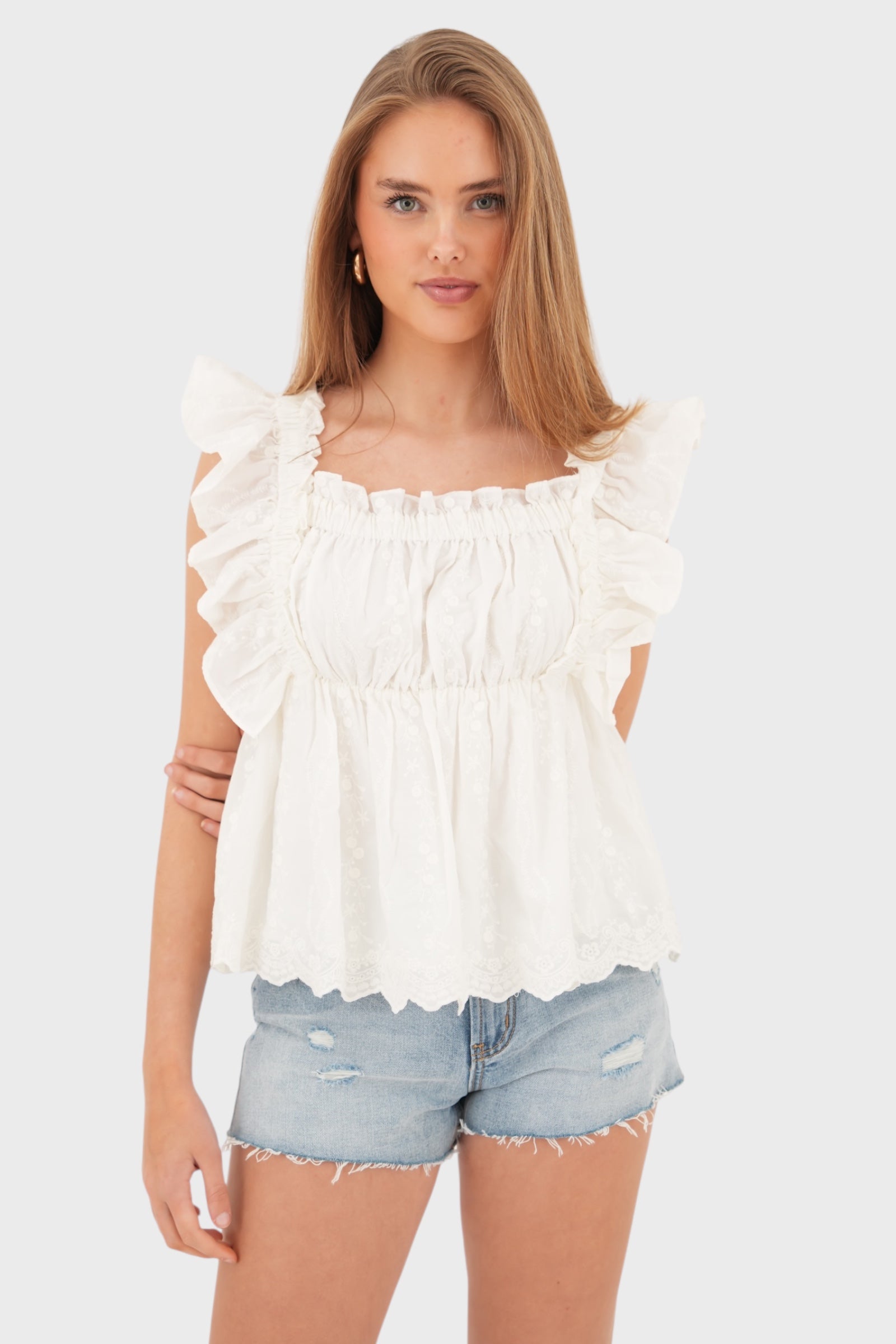 "Rome" blouse white