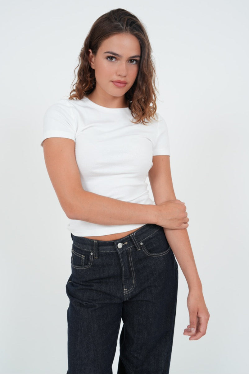 "Wide leg" jeans dark blue