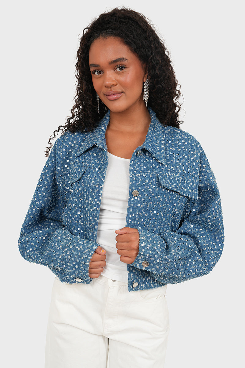 "Sparkeling" denim jacket