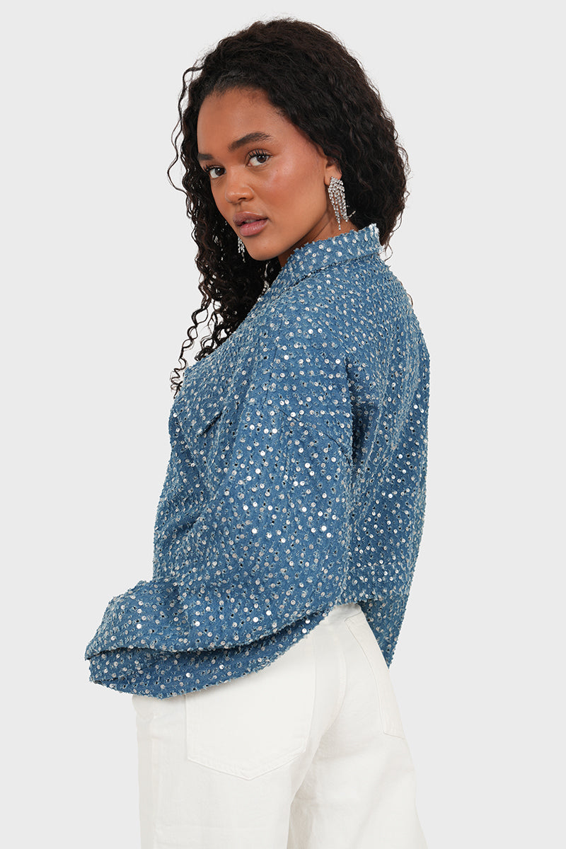 "Sparkeling" denim jacket