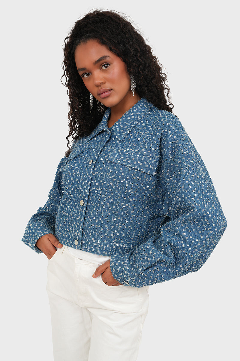 "Sparkeling" denim jacket