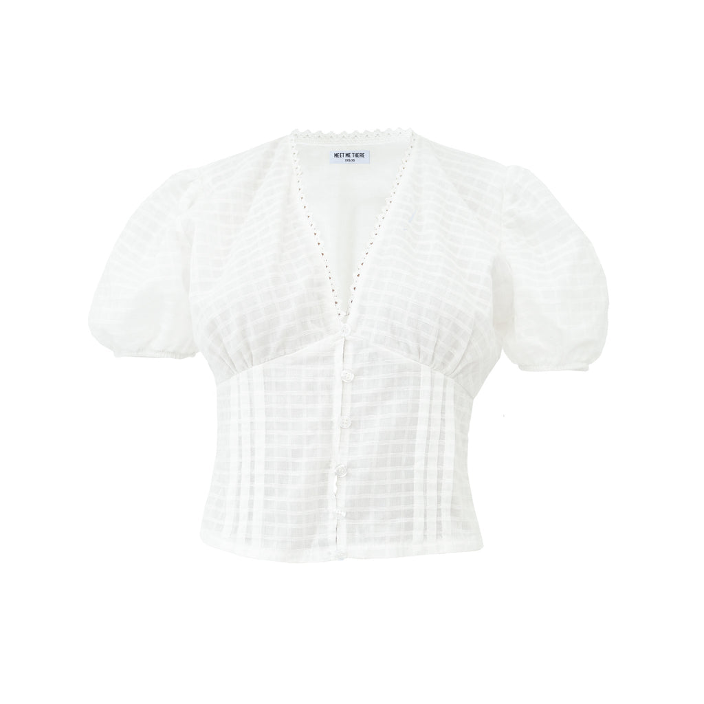 "Skye" blouse white